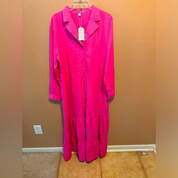 Beautiful maxi dress pink - Picture 1 of 8
